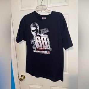 Vintage DALE EARNHARDT JR #88 Retro Nascar National Guard Black  T-Shirt Size L